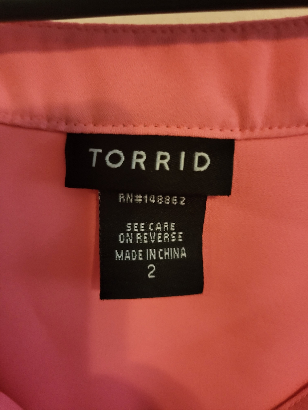 Torrid 2x Bright Pink Pink Top